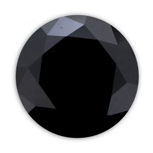 20.41 Carat 18.53 MM Certified Real Earth Mined JetBlack AAA Round Loose Diamond