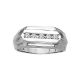 0.5 Carat G-H Round Diamond Channel Design Mens Man Promise Ring 14K Gold
