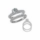 G-H Diamond Beautiful Solitaire Etoil Wedding Ring Band 14K Gold