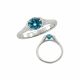 Lovely Fancy Solitaire Bezel Wedding Ring