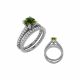 Solitaire Fancy Rope Anniversary Ring Band