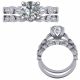 G-H Diamond Beautiful Eternity Bridal Wedding Ring Band 14K Gold