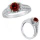 Red Real Diamond Beautiful Fancy Wedding Anniversary Ring 14K Gold