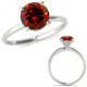 1 Carat Real Red Diamond Beautiful Solitaire Anniversary Ring Band 14K Gold