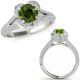 1.75 Carat Real Green Diamond Wedding Fancy Ring Split Shank Band 14K Gold