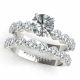 1.25 Carat G-H Diamond Beautiful Single Prong Engagement Ring 14K Gold