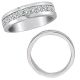 0.75 Carat G-H Diamond Designer Channel Men's Man Wedding Ring 14K Gold