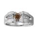 0.5 Carat Champagne Diamond Stunning Mens Two-Tone Wedding Marriage Ring 14K Gold
