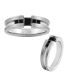 0.85 Carat Black Diamond Princess Designer Engagement Ring Band 14K Gold