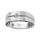 0.1 Carat G-H Diamond Prong Designe For Mens Engagement Ring Band 14K Gold