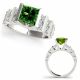 1.75 Carat Green Diamond Beautiful Solitaire Lovely Classy Ring 14K Gold