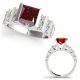 1.75 Carat Red Diamond Beautiful Solitaire Lovely Classy Ring 14K Gold