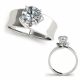 G-H Diamond Bridal Lovely Classy Solitaire Promise Ring 14K Gold