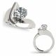 G-H Diamond Brilliant Cut Claw Set Bridal wedding Ring 14K Gold