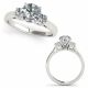 G-H Diamond Beautiful Classic Set Marriage Promise Ring 14K Gold