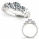 G-H Diamond Lovely Classy 3 Stone Engagement Ring 14K Gold