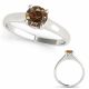 0.5 Carat Champagne Diamond Lovely Classy Solitaire Anniversary Ring 14K Gold