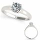 0.5 Carat G-H Diamond Lovely Classy Solitaire Anniversary Ring 14K Gold