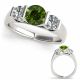 1.25 Carat Green Diamond Natural Vintage Solitaire Promise Ring 14K Gold