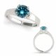 Blue Diamond Beautiful Anniversary Trillis Ladies Ring 14K Gold