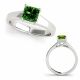 Green Diamond Classic Vintage Engagement Fancy Ring 14K Gold