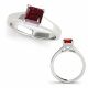 Red Diamond Classic Vintage Engagement Fancy Ring 14K Gold