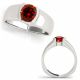 1 Carat Red Diamond Lovely Classy Engagement Solitaire Ring 14K Gold