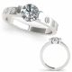 G-H Diamond Classy Vintage Anniversary Bridal Ring 14K Gold