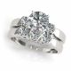G-H Diamond Modern Fancy Vintage Engagement Ring Band 14K Gold