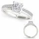 1 Carat G-H Diamond Lovely Classy Square Diamond Promise Ring 14K Gold