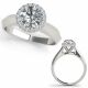 G-H Diamond  Round Lovely Engagement Wedding Ring 14K Gold