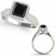 1 Carat Black Diamond Classy Solitaire Engagement Women Ring 14K Gold