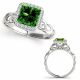 Green Diamond Fancy Solitaire Engagement Ladies Ring 14K Gold