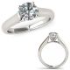 G-H Real Diamond Solitaire Vintage Engagement Bridal Ring 14K Gold