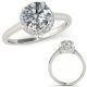 1.15 Carat Real G-H Diamond Crossover Designer Halo Engagement Ring 14K Gold
