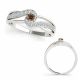 0.25 Carat Champagne Diamond Fancy Solitaire Engagement Promise Ring 14K Gold
