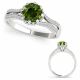 1 Carat Green Diamond Bridal Precious Multi-Row Engagement Ring 14K Gold