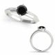 0.75 Carat Black Diamond Beautiful Lovely Classy Engagement Ring 14K Gold