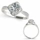 0.75 Carat G-H Diamond Designer Halo Engagement Beautiful Ring 14K Gold