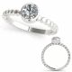 G-H Diamond Fashion Band Engagement Bridal Ring 14K Gold