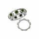 Green Diamond Unique Eternity GRzel Fancy Wedding Ring 14K Gold