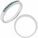 Blue Diamond Filigree Wedding Bridal Women Unisex Ring 14K Gold