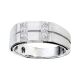 0.7 Carat G-H Diamond Princess Classically Mens Wedding Ring Band 14K Gold