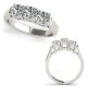 1.25 Carat G-H Diamond Stylish Design Multi-Row Wedding Ring 14K Gold